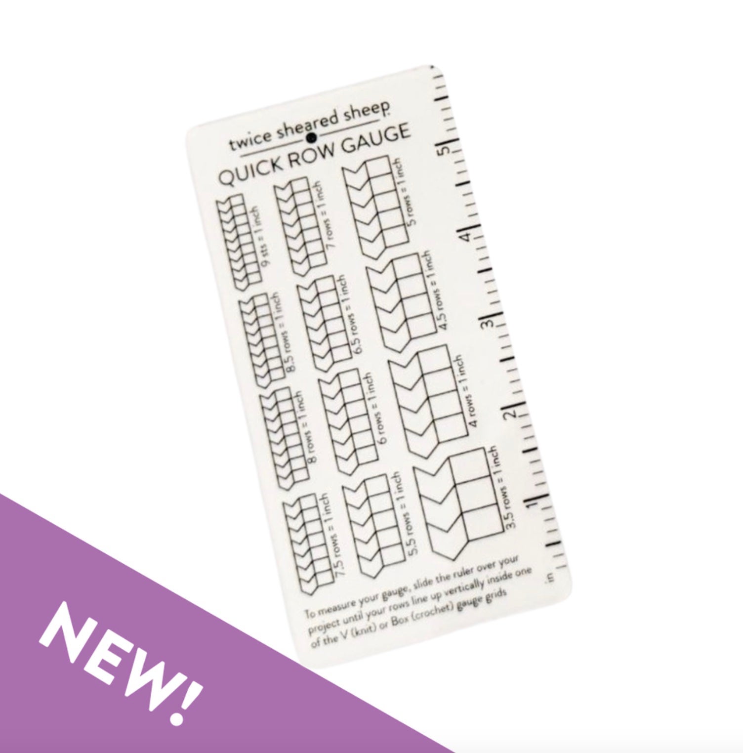 Row Ruler Quick ROW Gauge Ruler | Hearts On Fiber